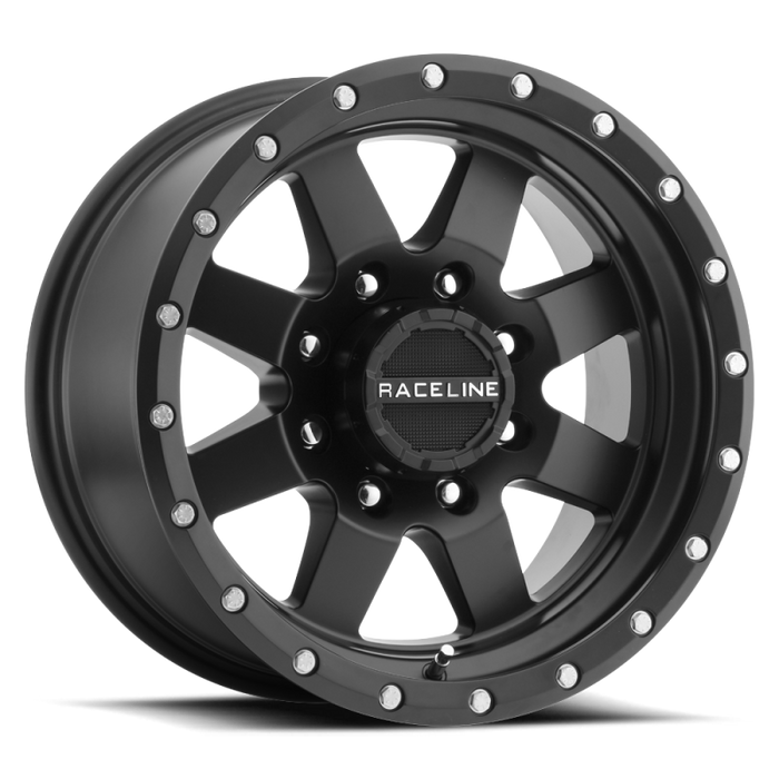 Raceline 935B Defender 14x6in / 5x114.3 BP / 0mm Offset / 3.19mm Bore - Satin Black Wheel