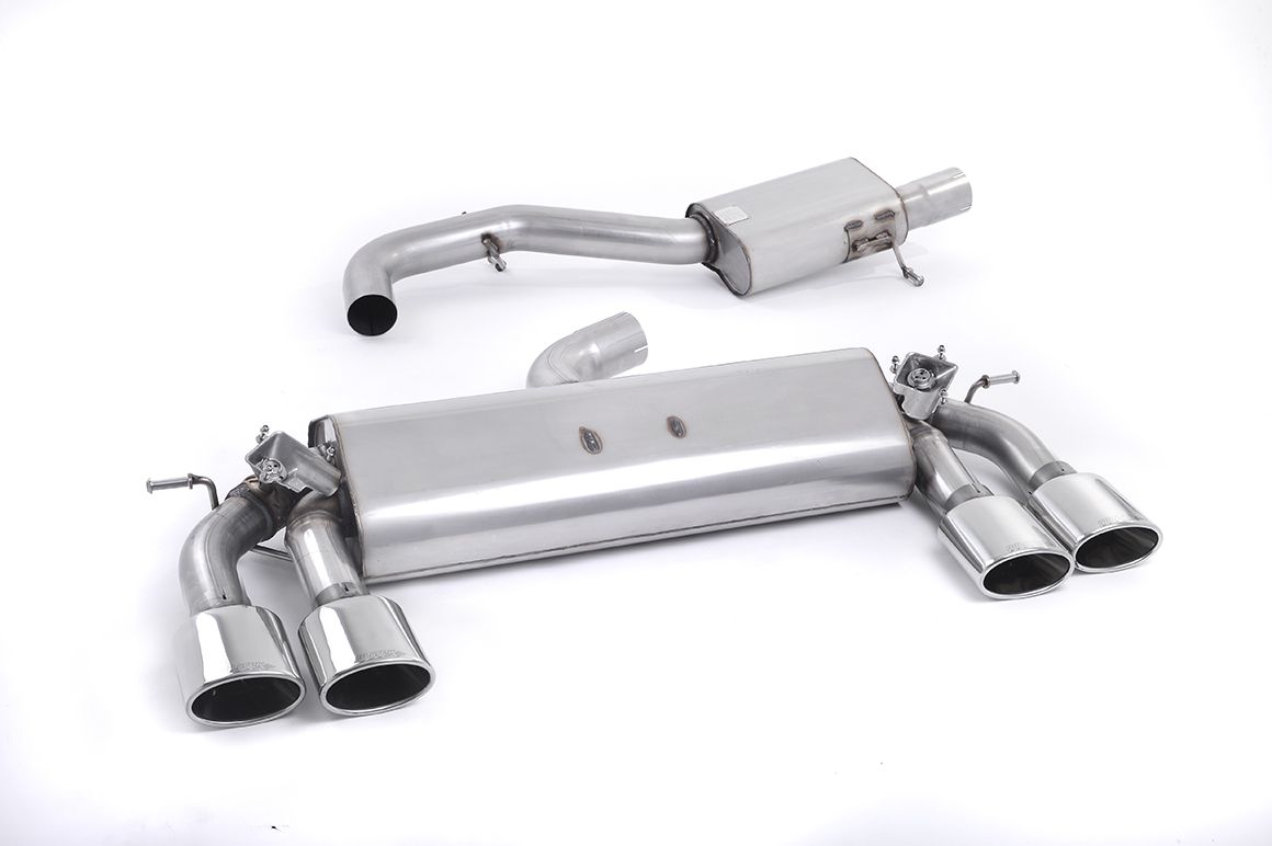 Milltek MK7 Golf R 3" Cat-Back Valved Exhaust System - Resonated (Quieter)
