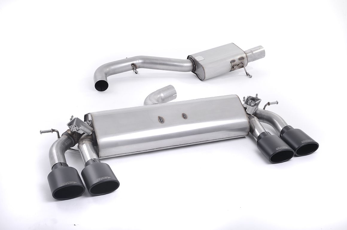 Milltek MK7 Golf R 3" Cat-Back Valved Exhaust System - Resonated (Quieter)
