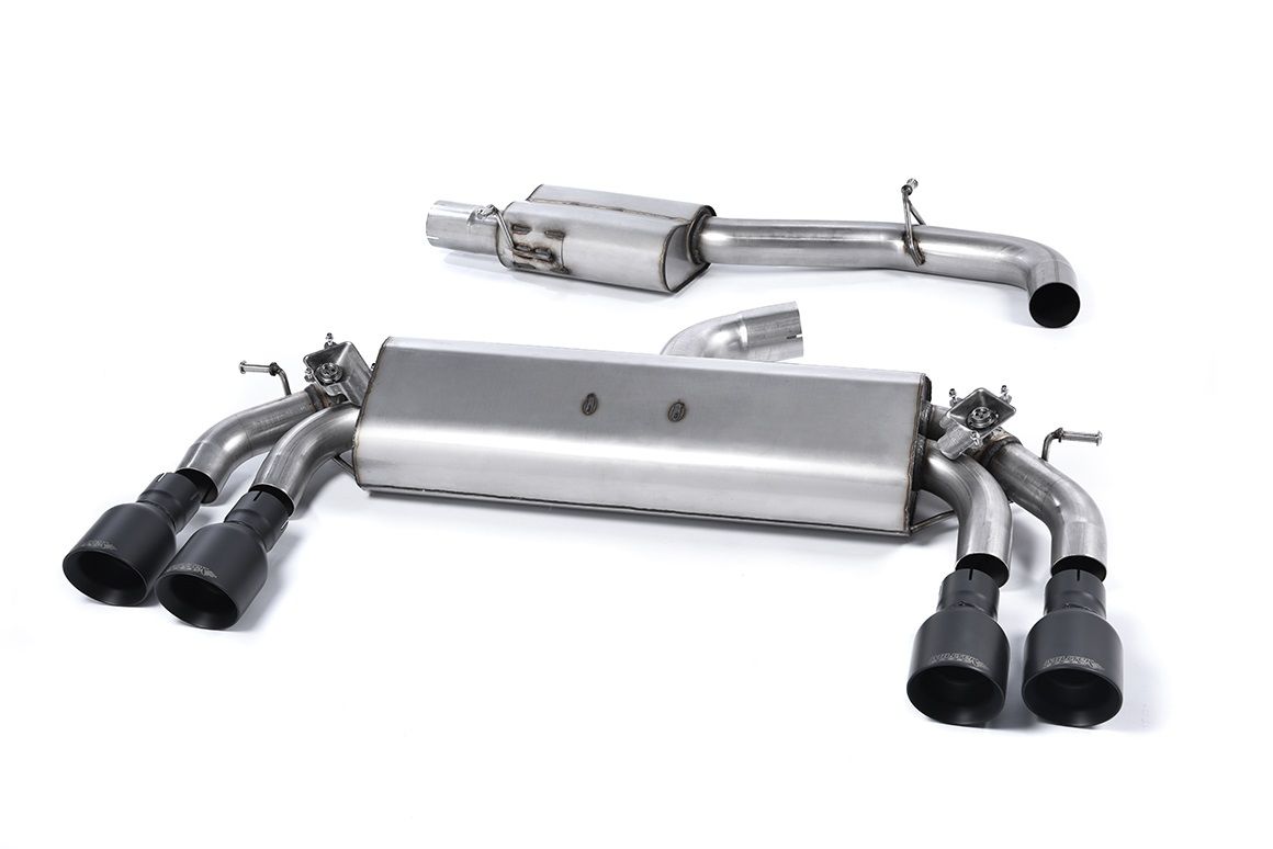Milltek MK7 Golf R 3" Cat-Back Valved Exhaust System - Resonated (Quieter)