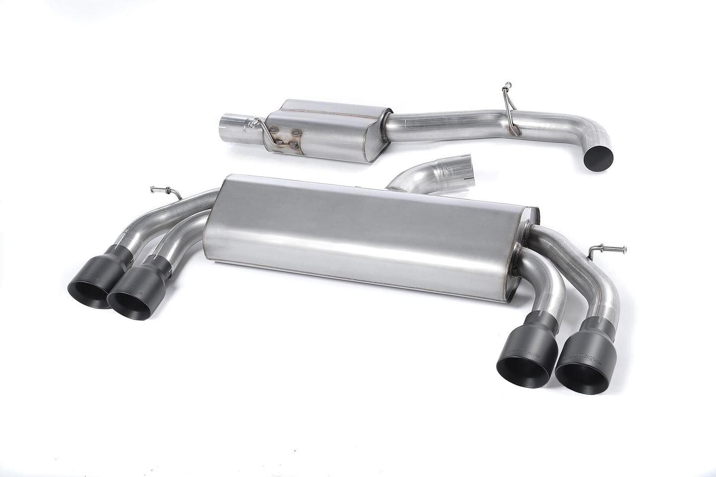 Milltek MK7 Golf R 3" Race Cat-Back (non-valved) Exhaust System - Resonated (Louder)