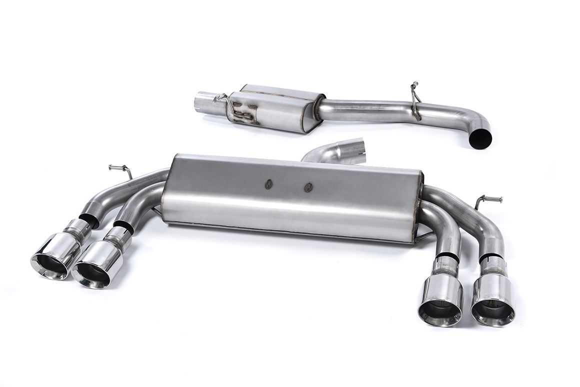 Milltek MK7 Golf R 3" Race Cat-Back (non-valved) Exhaust System - Resonated (Louder)