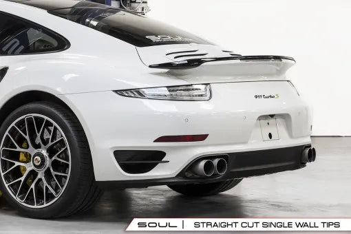Soul Performance Porsche 991 Turbo Sport X-Pipe Exhaust System (w/ High Flow Catalytic Converters)