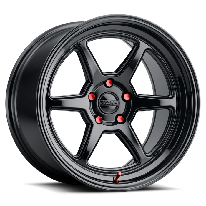 Kansei K14B Roku 18x9.5in / 5x114.3 BP / 22mm Offset / 73.1mm Bore - Gloss Black Wheel