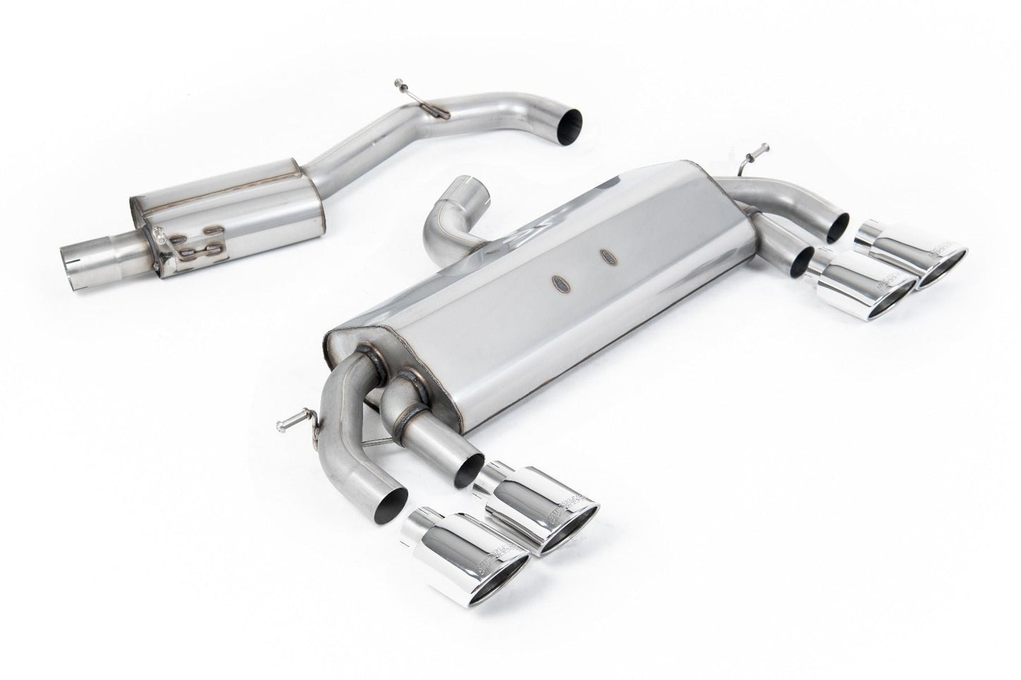 Milltek MK7 Golf R 3" Race Cat-Back (non-valved) Exhaust System - Resonated (Louder)