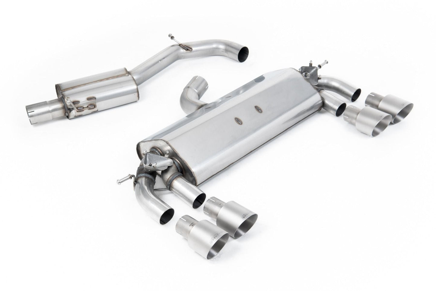 Milltek MK7 Golf R 3" Cat-Back Valved Exhaust System - Resonated (Quieter)