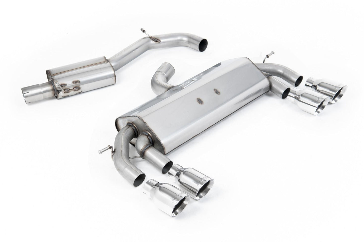 Milltek MK7 Golf R 3" Race Cat-Back (non-valved) Exhaust System - Resonated (Louder)