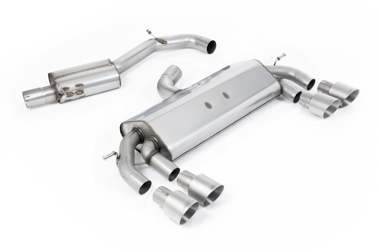Milltek MK7 Golf R 3" Race Cat-Back (non-valved) Exhaust System - Resonated (Louder)