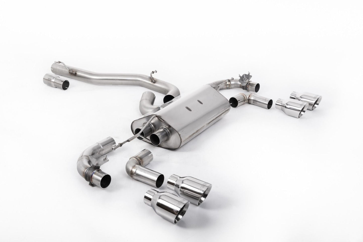 Milltek MK7.5 R 80mm (3.15 inch) Race Catback (Valved) Non-Resonated