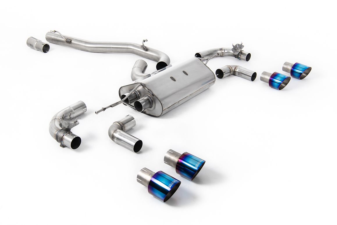 Milltek MK7.5 R 80mm (3.15 inch) Race Catback (Valved) Non-Resonated