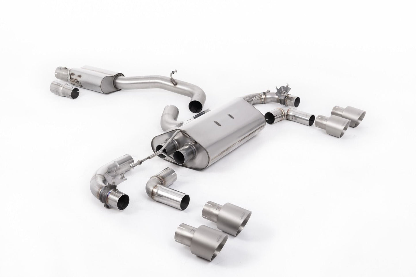 Milltek MK7.5 R 80mm (3.15 inch) Race Catback (Valved) Resonated
