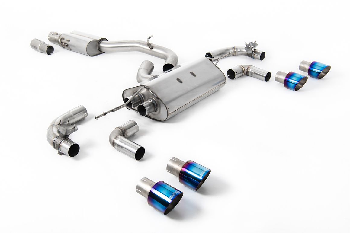 Milltek MK7.5 R 80mm (3.15 inch) Race Catback (Valved) Resonated