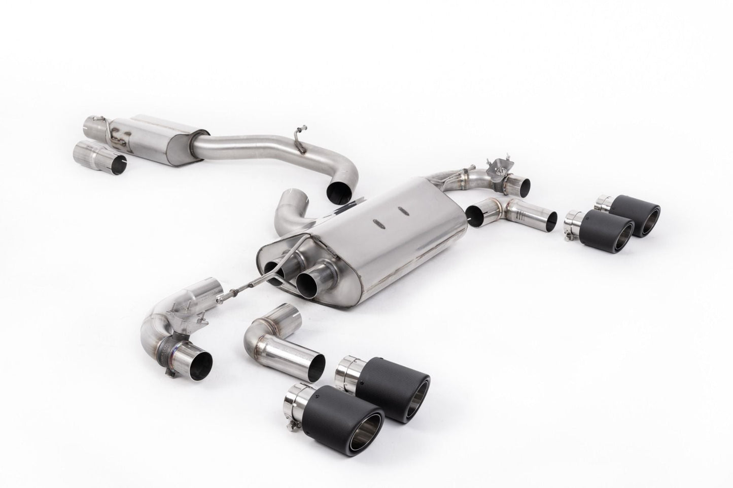 Milltek MK7.5 R 80mm (3.15 inch) Race Catback (Valved) Resonated