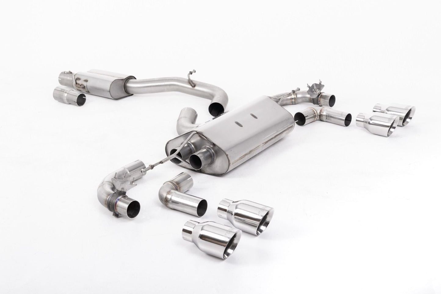 Milltek MK7.5 R 80mm (3.15 inch) Race Catback (Valved) Resonated