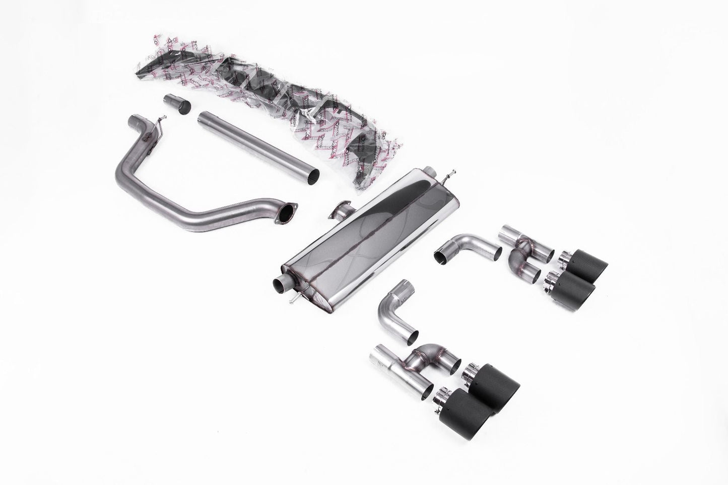 Milltek MK8 GTI Cat-Back Exhaust & Maxton Design Rear Diffuser - GOLF R Style - Road+
