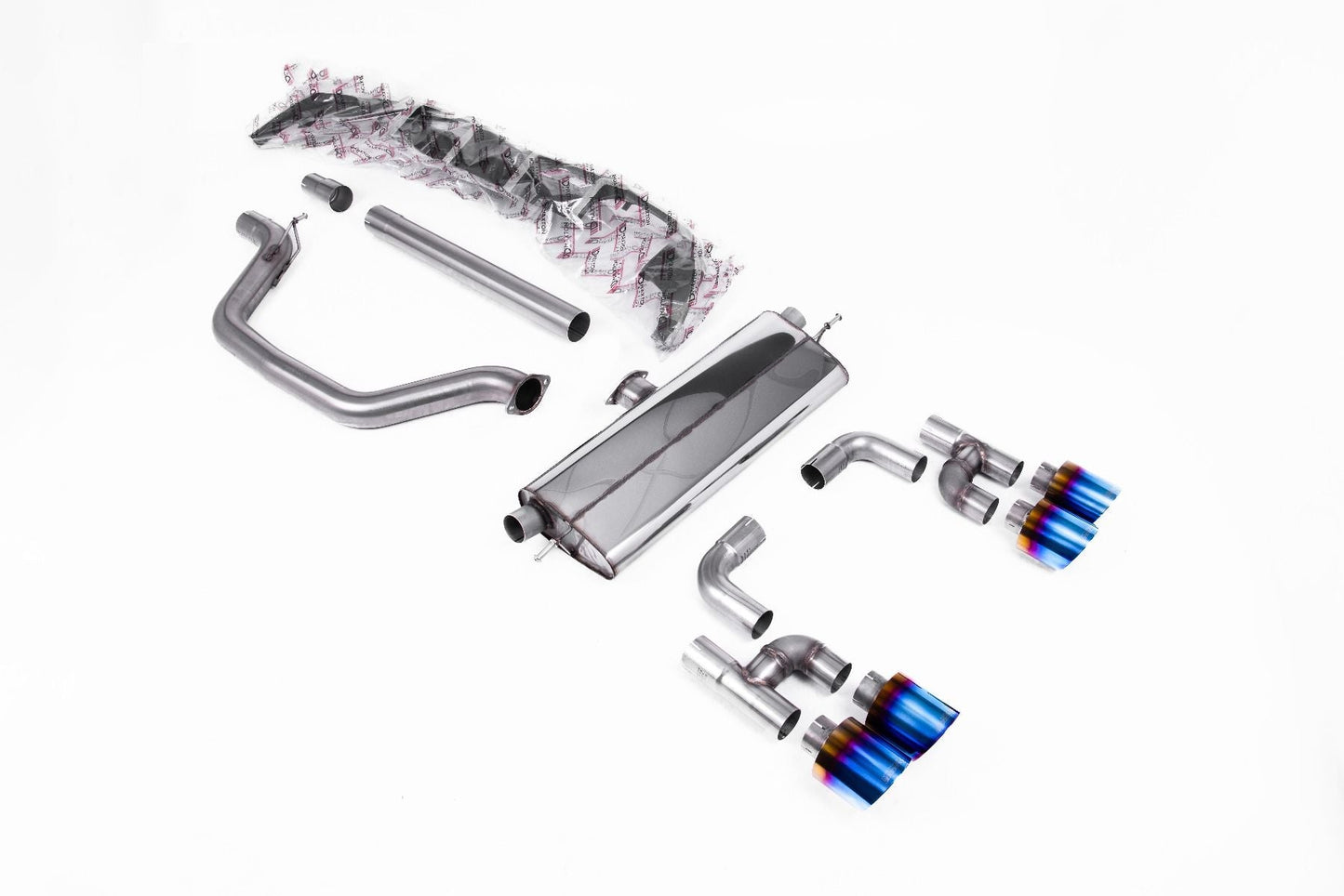 Milltek MK8 GTI Cat-Back Exhaust & Maxton Design Rear Diffuser - GOLF R Style - Road+