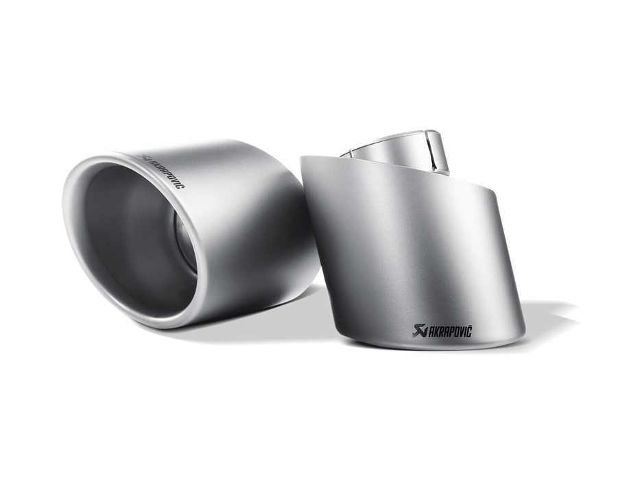 Akrapovic 10-13 Porsche 911 Turbo/Turbo S (997 FL) Replacement Tail Pipe - Left (Titanium)