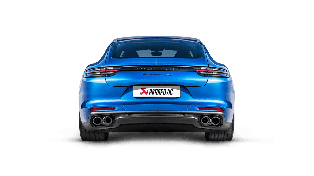 Akrapovic 17-18 Porsche Panamera Turbo Evolution Line Cat Back (Titanium) w/Carbon Tail Pipe Set
