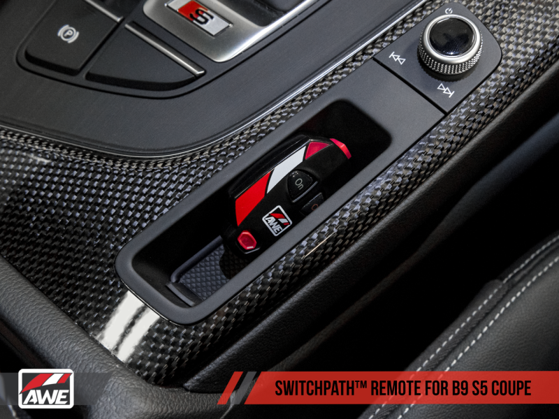 AWE Tuning Audi B9 S5 Coupe SwitchPath Exhaust w/ Diamond Black Tips (90mm)