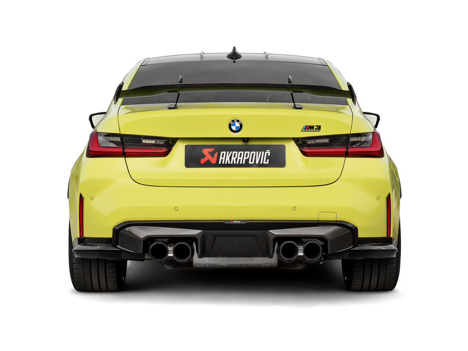 Akrapovic 2021+ BMW M3 (G80)/M4 (G82) Slip-On Line (Titanium) w/Carbon Tips