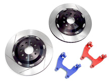 Neuspeed 2-Piece Floating Brake Rotors Upgrade Kit | Rear 350mm Slotted • MQBe Golf GTI/R Mk8, S3/RS 3 8Y