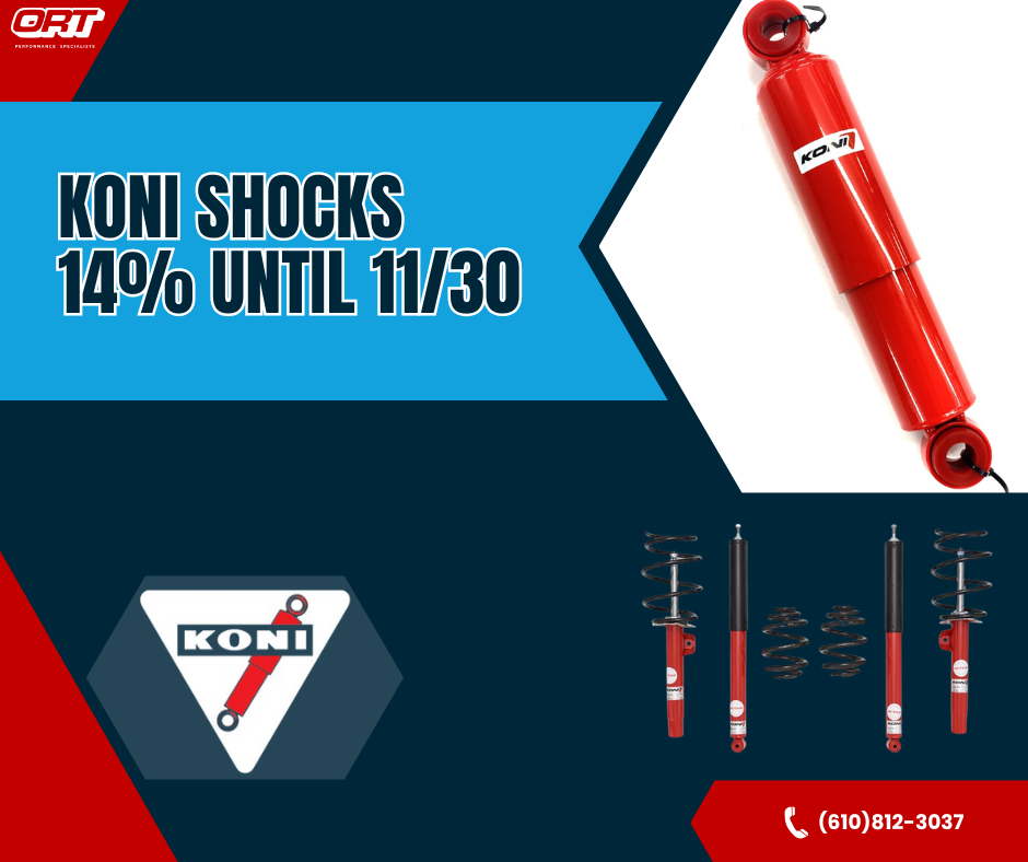 KONI STREET SHOCKS 14% OFF. ENDS 11/30