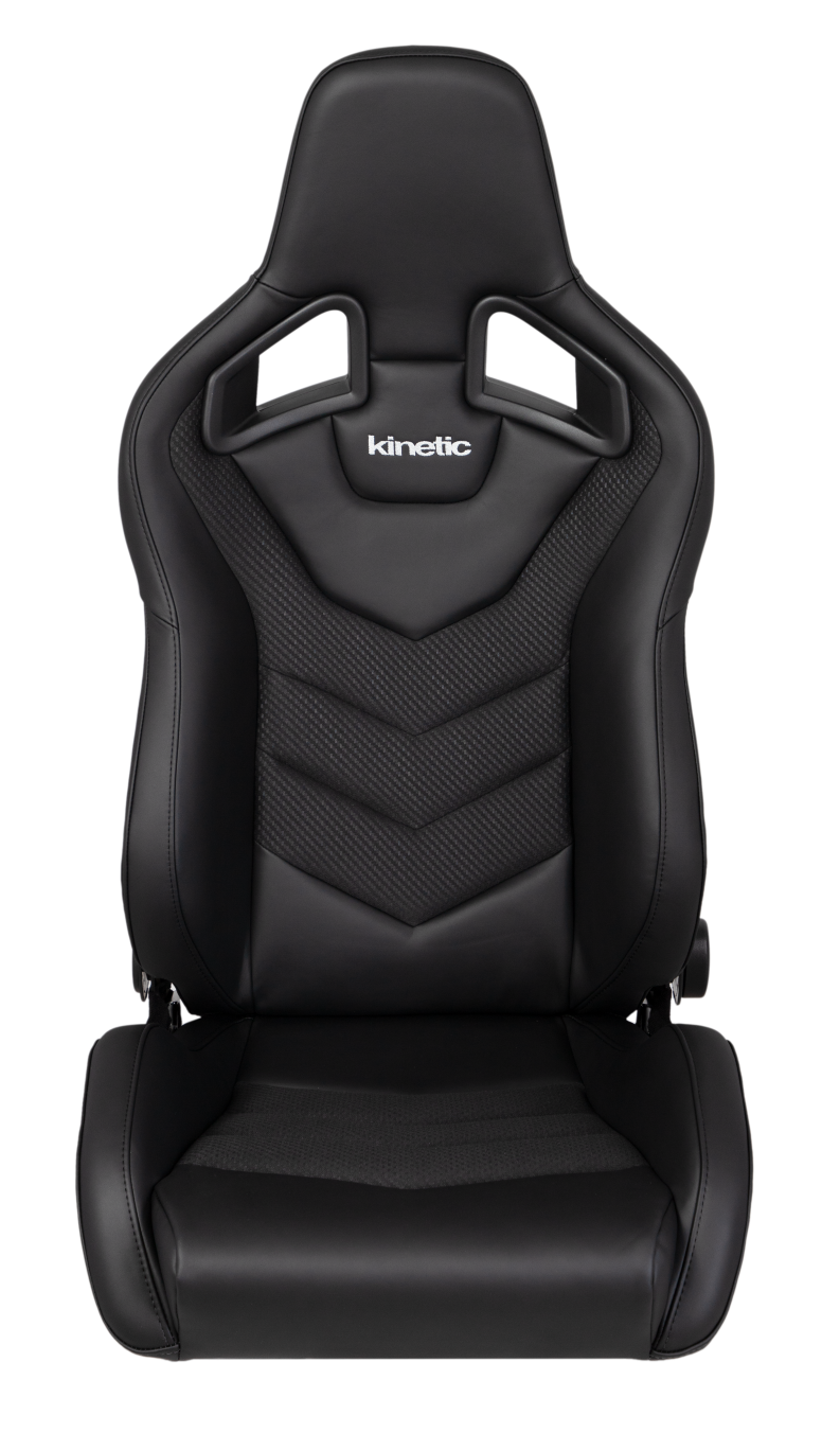 Kinetic Apex GTR Seat (Left / Driver Side) - Black Leather / Black Carbon