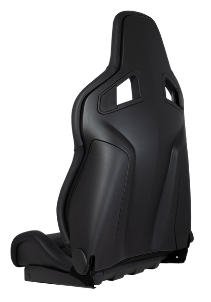 Kinetic Apex GTR Seat (Right / Passenger Side) - Black Leather / Black Carbon