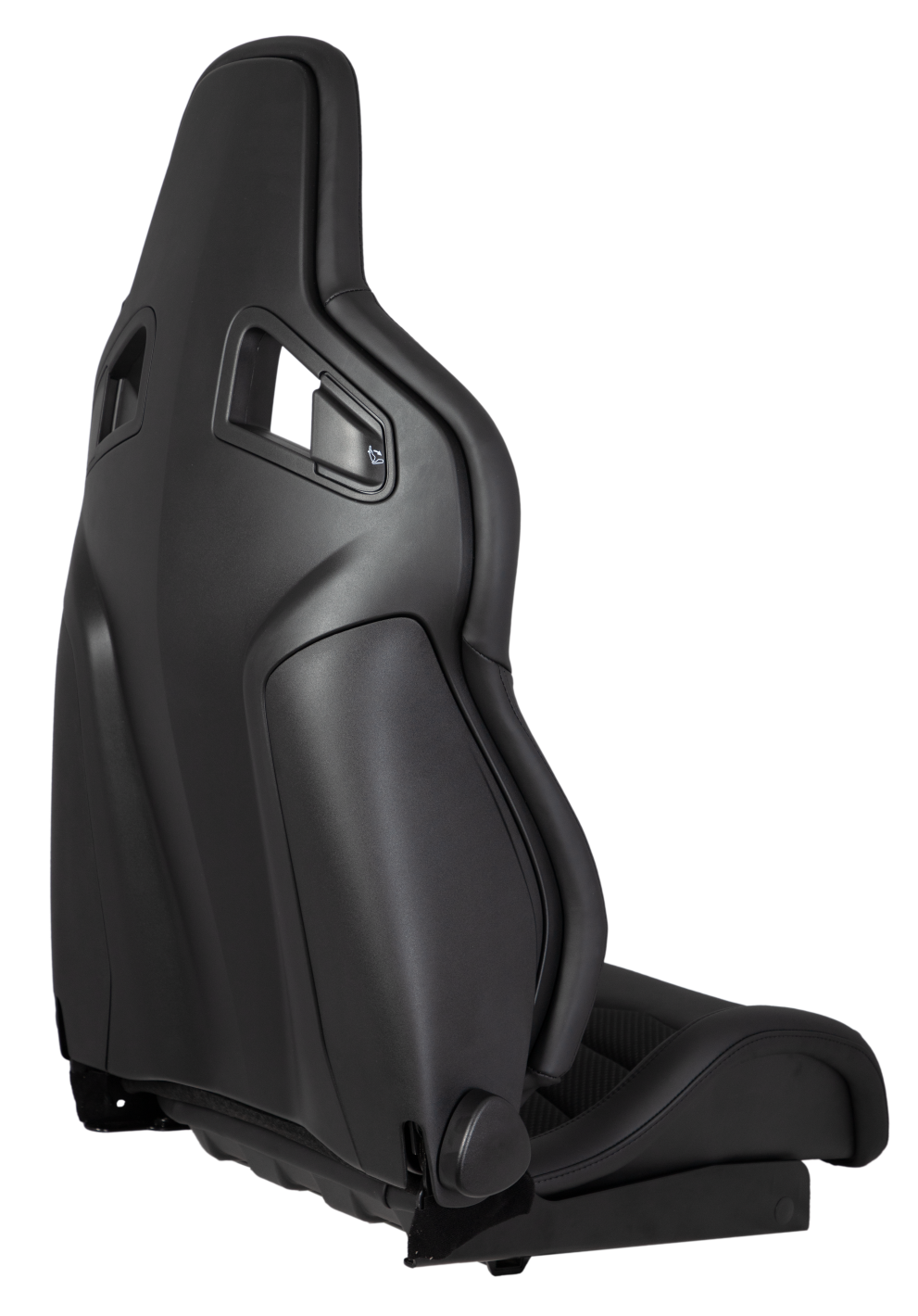 Kinetic Apex GTR Seat (Right / Passenger Side) - Black Leather / Black Carbon