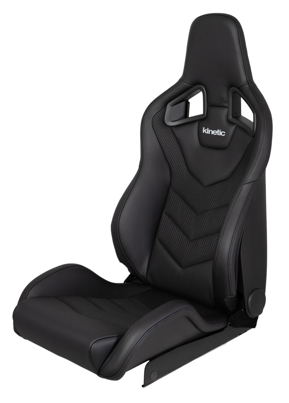 Kinetic Apex GTR Seat (Right / Passenger Side) - Black Leather / Black Carbon