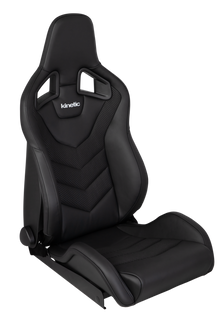 Kinetic Apex GTR Seat (Right / Passenger Side) - Black Leather / Black Carbon