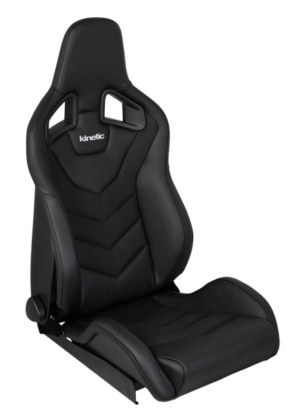 Kinetic Apex GTR Seat (Right / Passenger Side) - Black Leather / Black Carbon