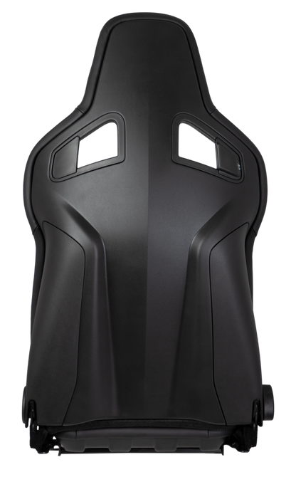 Kinetic Apex GTR Seat (Right / Passenger Side) - Black Leather / Black Carbon