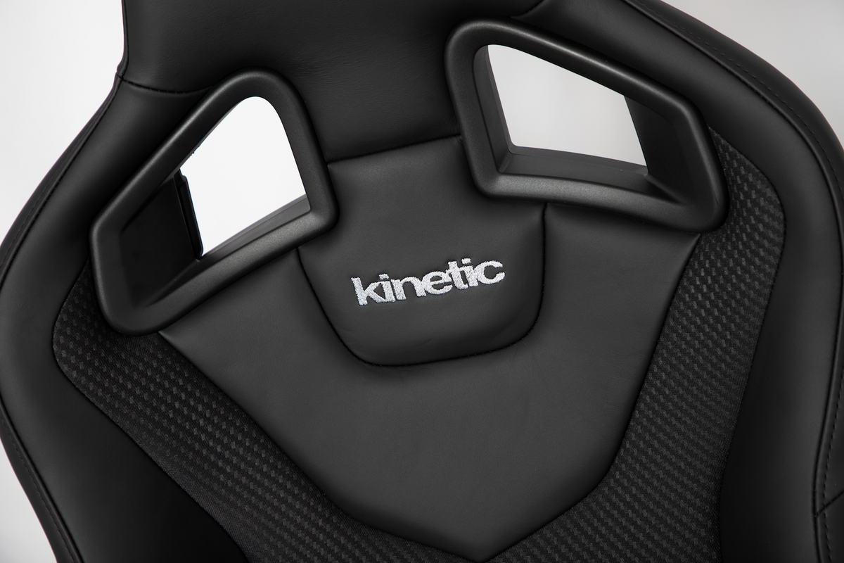 Kinetic Apex GTR Seat (Right / Passenger Side) - Black Leather / Black Carbon