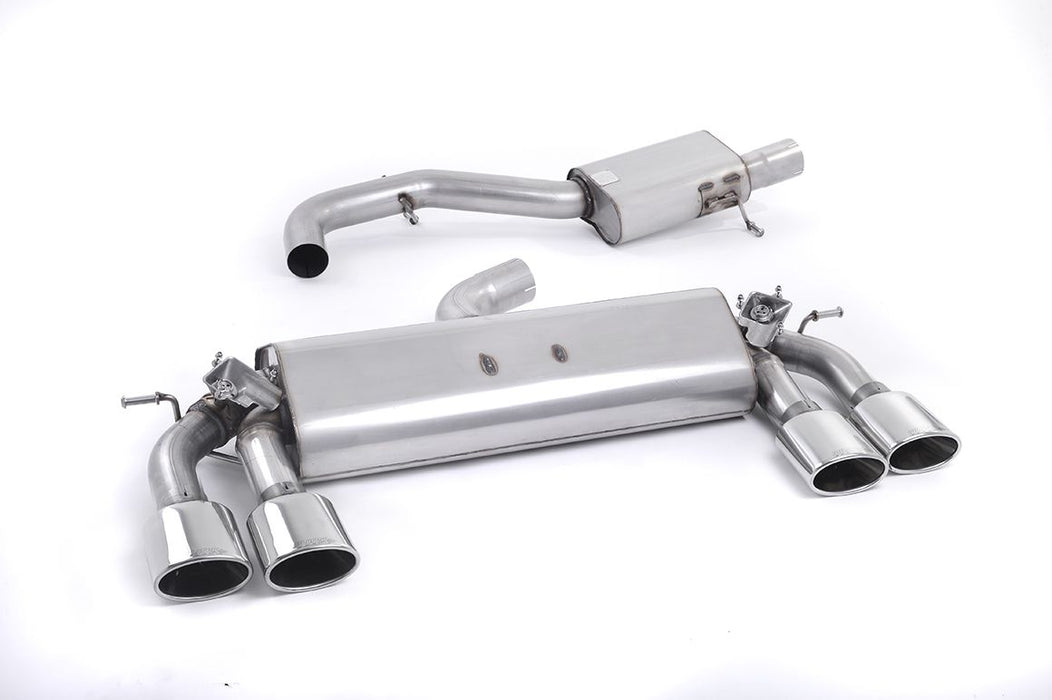 Milltek MK7 Golf R 3" Cat-Back Valved Exhaust System - Resonated (Quieter)