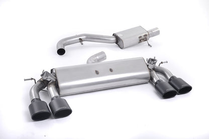 Milltek MK7 Golf R 3" Cat-Back Valved Exhaust System - Resonated (Quieter)