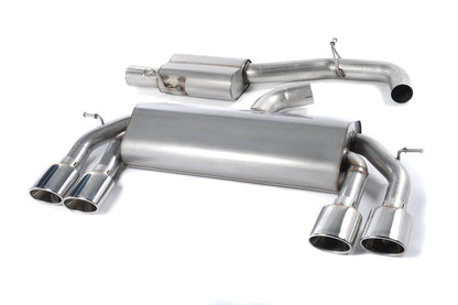 Milltek MK7 Golf R 3" Race Cat-Back (non-valved) Exhaust System - Resonated (Louder)