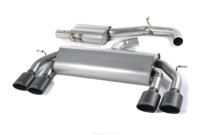 Milltek MK7 Golf R 3" Race Cat-Back (non-valved) Exhaust System - Resonated (Louder)
