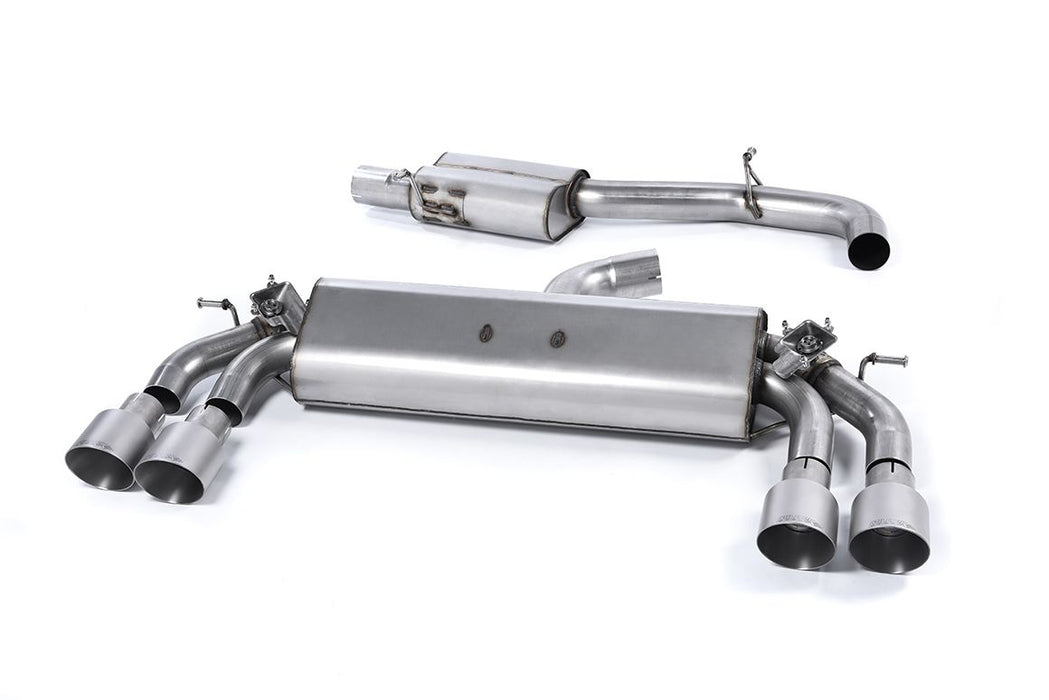 Milltek MK7 Golf R 3" Cat-Back Valved Exhaust System - Resonated (Quieter)