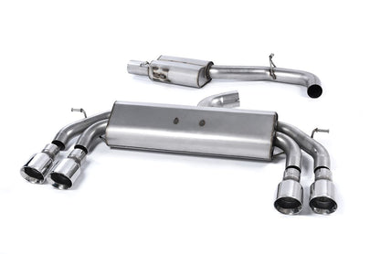 Milltek MK7 Golf R 3" Race Cat-Back (non-valved) Exhaust System - Resonated (Louder)