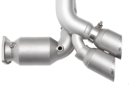 Soul Performance Porsche 991 Turbo Sport X-Pipe Exhaust System (w/ High Flow Catalytic Converters)