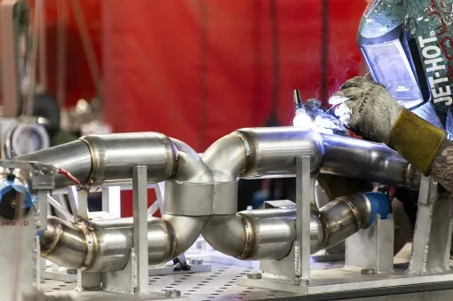 Soul Performance Porsche 991 Turbo Sport X-Pipe Exhaust System (w/ High Flow Catalytic Converters)