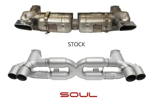 Soul Performance Porsche 997.1 Turbo Sport X-Pipe Exhaust System