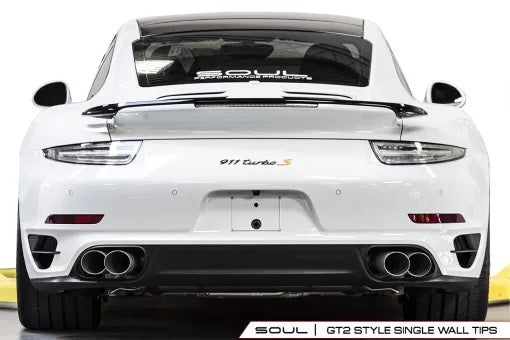 Soul Performance Porsche 991 Turbo Sport X-Pipe Exhaust System (w/ High Flow Catalytic Converters)
