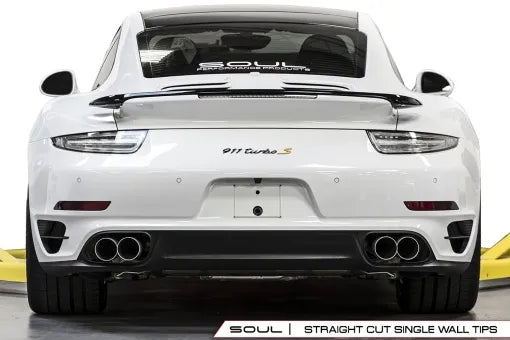 Soul Performance Porsche 991 Turbo Sport X-Pipe Exhaust System (w/ High Flow Catalytic Converters)