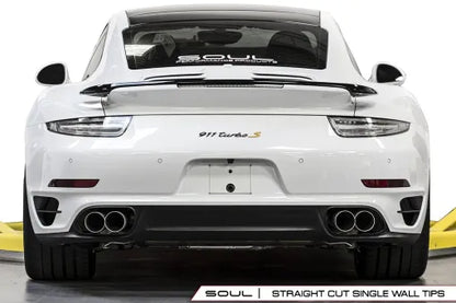 Soul Performance Porsche 991 Turbo Sport X-Pipe Exhaust System (w/ High Flow Catalytic Converters)