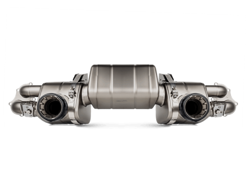 Akrapovic 2020+ Porsche Cayman GT4 (718) Slip-On Line (Option 2) w/Black Coated Titanium Tips