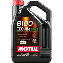 Motul 5L 8100 Eco-Lite Gen3 0W20 Full Synthetic Engine Oil