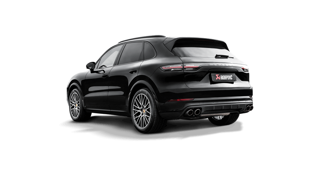 Akrapovic 2018+ Porsche Cayenne V6 (536) Evolution Line Cat Back (Titanium) w/Titanium Tips