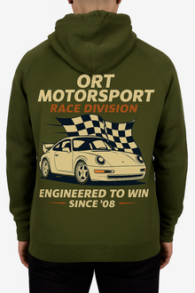 ORT Motorsport Race Division | Vintage Green Raglan Hoodie